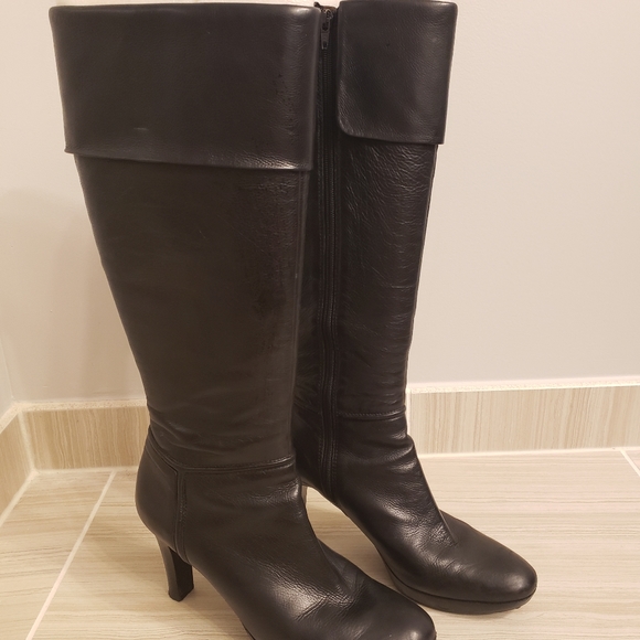 Enzo Angiolini Black leather boots - Picture 1 of 6